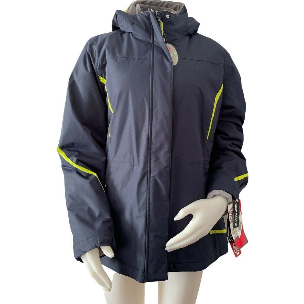 🌹NWT Women’s Jackets Size M Below Zero blue 3 In 1 Water Resistant